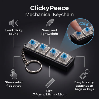 StressClick Fidget Keychain