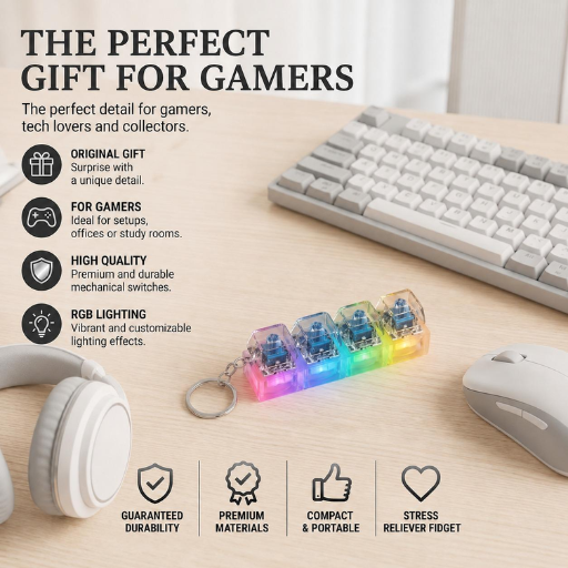 StressClick Fidget Keychain